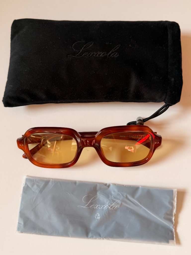 Bn With Case Lexxola Jordy Sunglasses Tort Yellow — image 3 of 7
